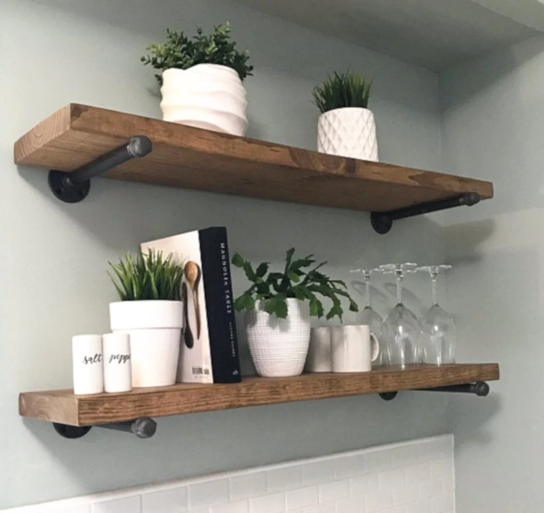 Reclaimed Wood Shelving